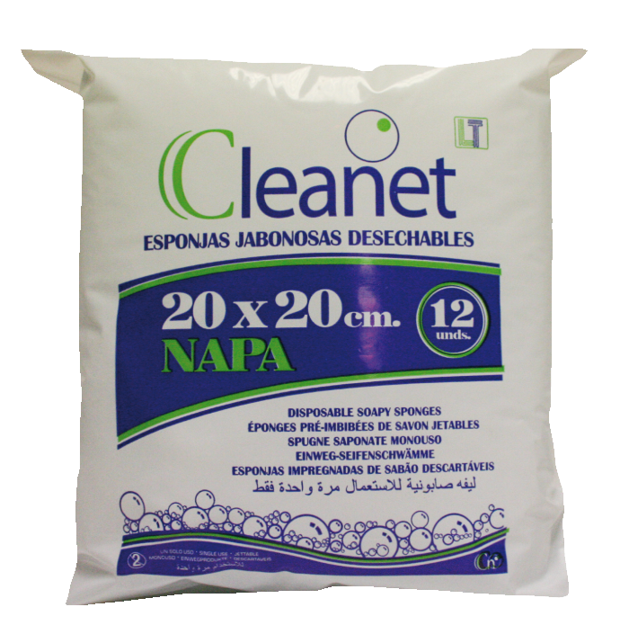 Cleanet 20x20, soapy sponge (12 units/bag)